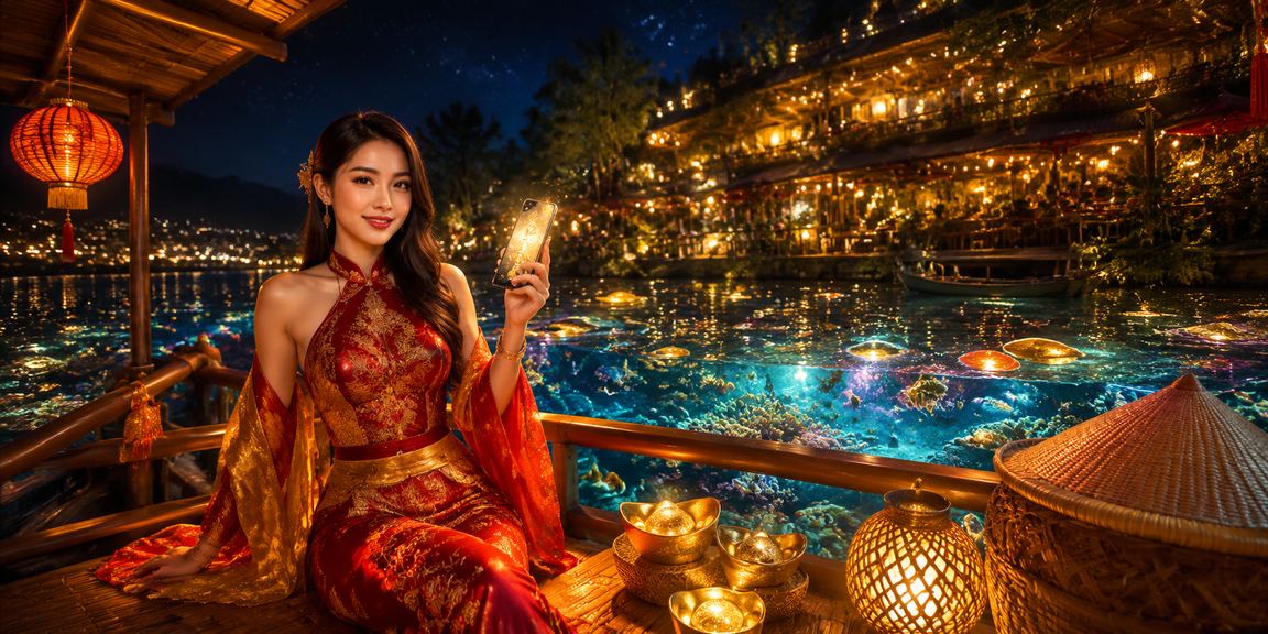 Người dùng tại Đà Lạt trải nghiệm casino mobile với nón lá truyền thống