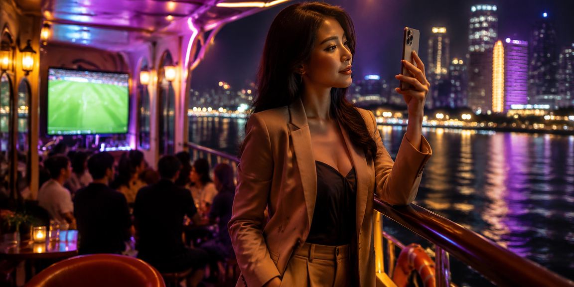 Người dùng tại Hà Nội xem kèo bóng đá và đặt cược thể thao qua điện thoại bên ly cà phê